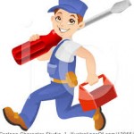 busy handywoman