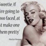 marilyn monroe two faced