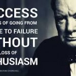 success is going from failure to failure