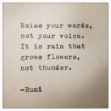 rumi raise your words not your voice