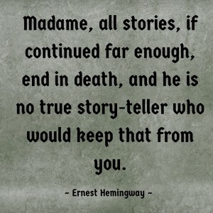 canva Hemingway all stories end in death